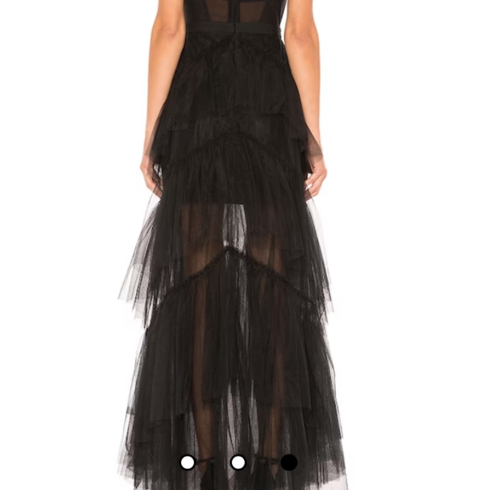 BCBG MaxAzria black tulle dress
